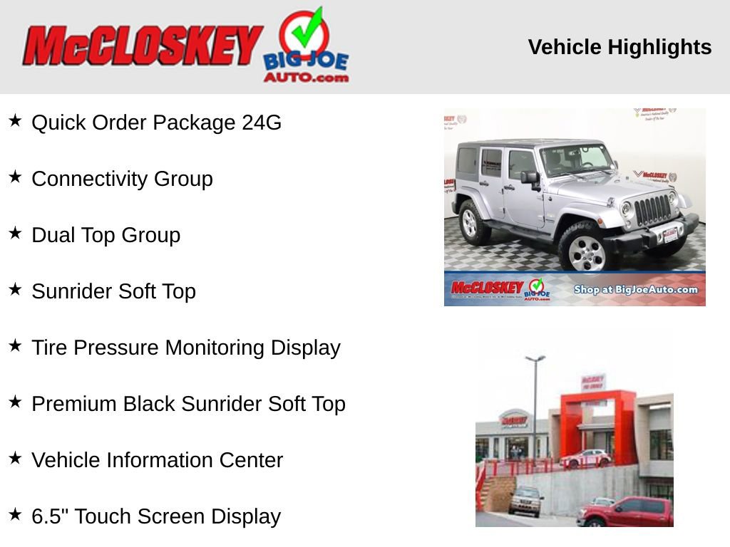 Used 2014 Jeep Wrangler Unlimited Sahara w/ Dual Top Group image 2