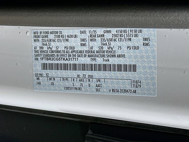 New 2026 Ford Transit 250 148 Medium Roof Extended AWD image 28