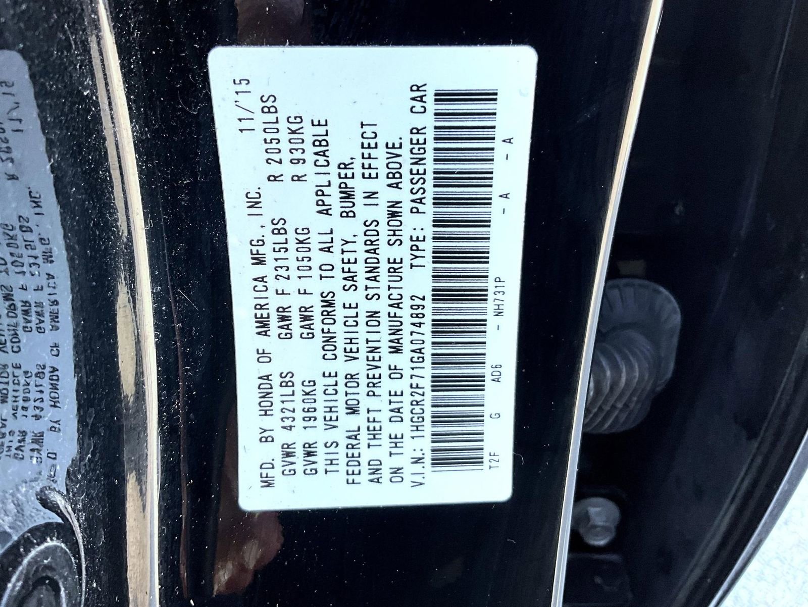 Used 2016 Honda Accord EX image 25