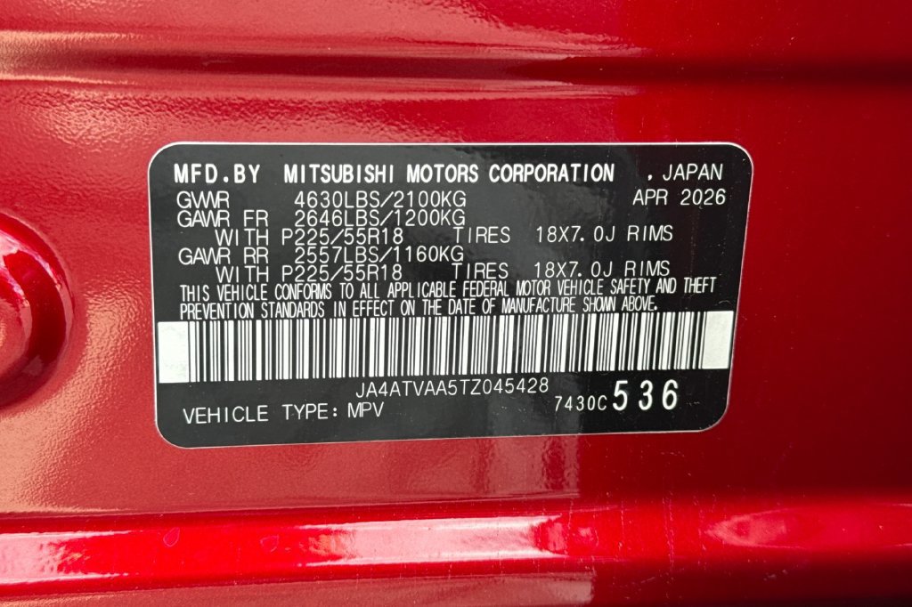 New 2026 Mitsubishi Eclipse Cross LE AWD/4WD image 30