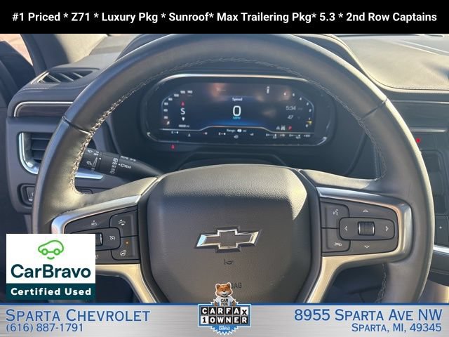 Certified 2024 Chevrolet Tahoe Z71 w/ Luxury Package AWD/4WD image 14