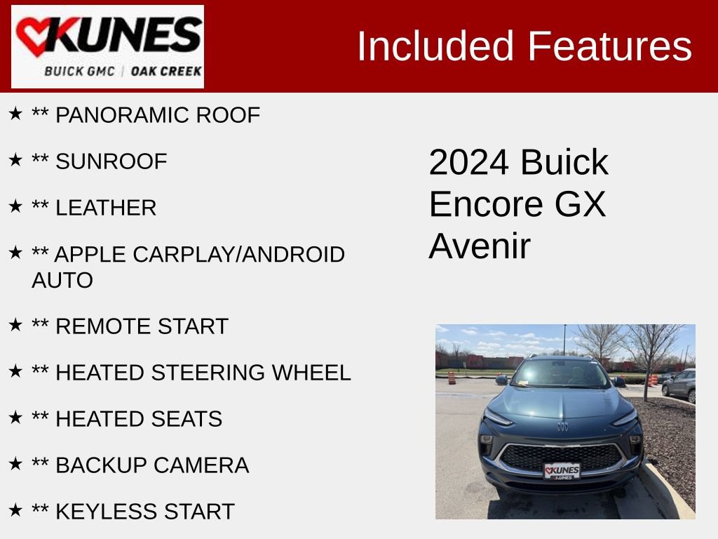 Used 2024 Buick Encore GX Avenir w/ Avenir Technology Package AWD/4WD image 2