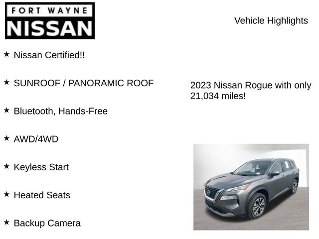 Certified 2023 Nissan Rogue SV w/ SV Premium B Package image 8