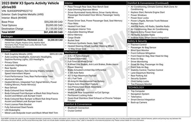 Used 2023 BMW X3 xDrive30i image 4