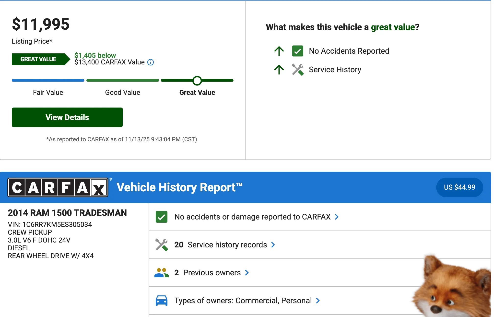 Used 2014 RAM 1500 Tradesman w/ Popular Equipment Group image 2
