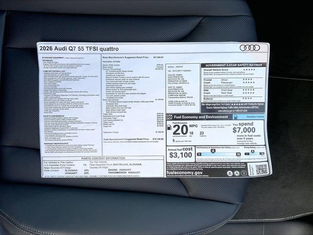 New 2026 Audi Q7 3.0T Premium Plus image 14