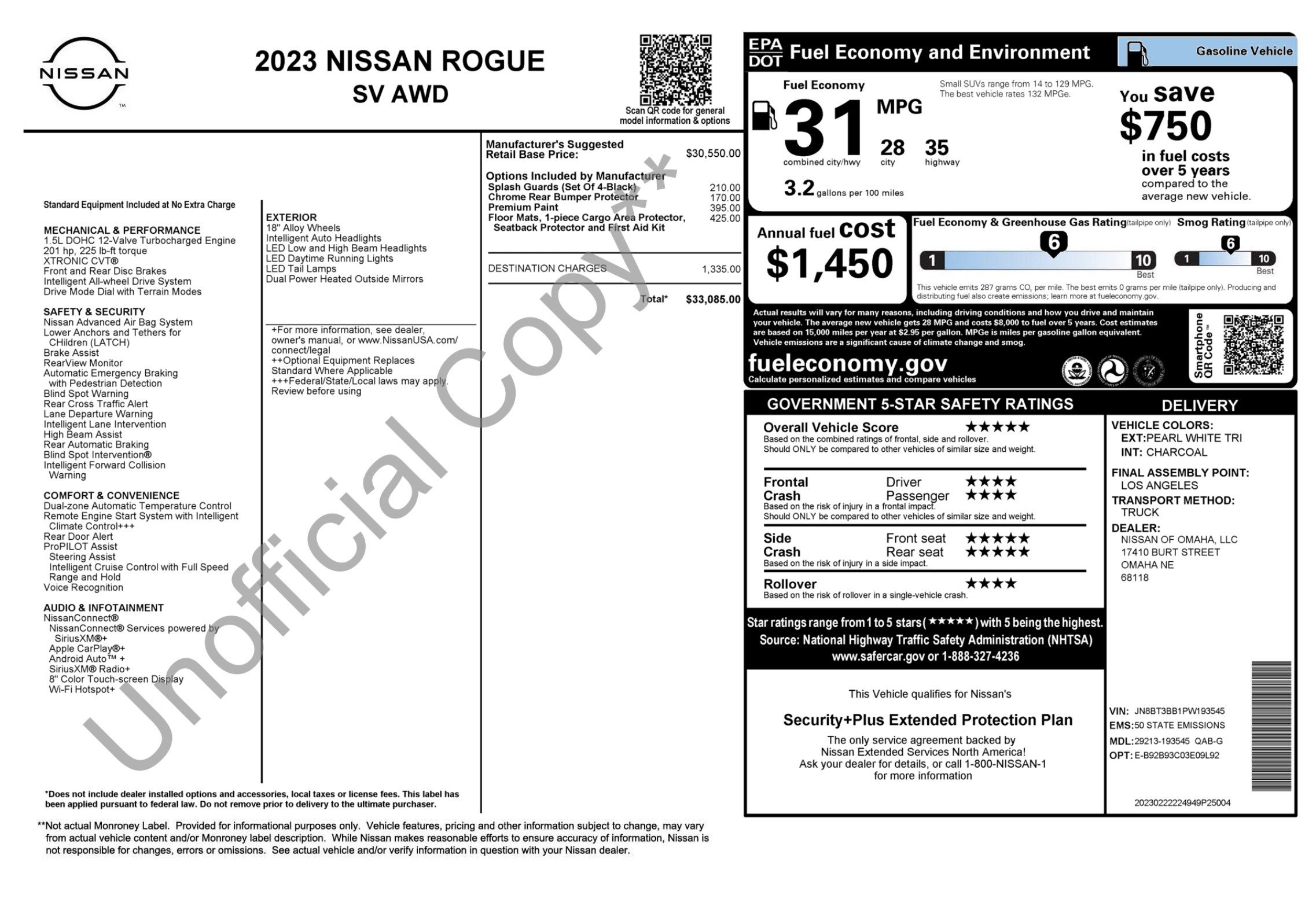 Used 2023 Nissan Rogue SV AWD/4WD image 2