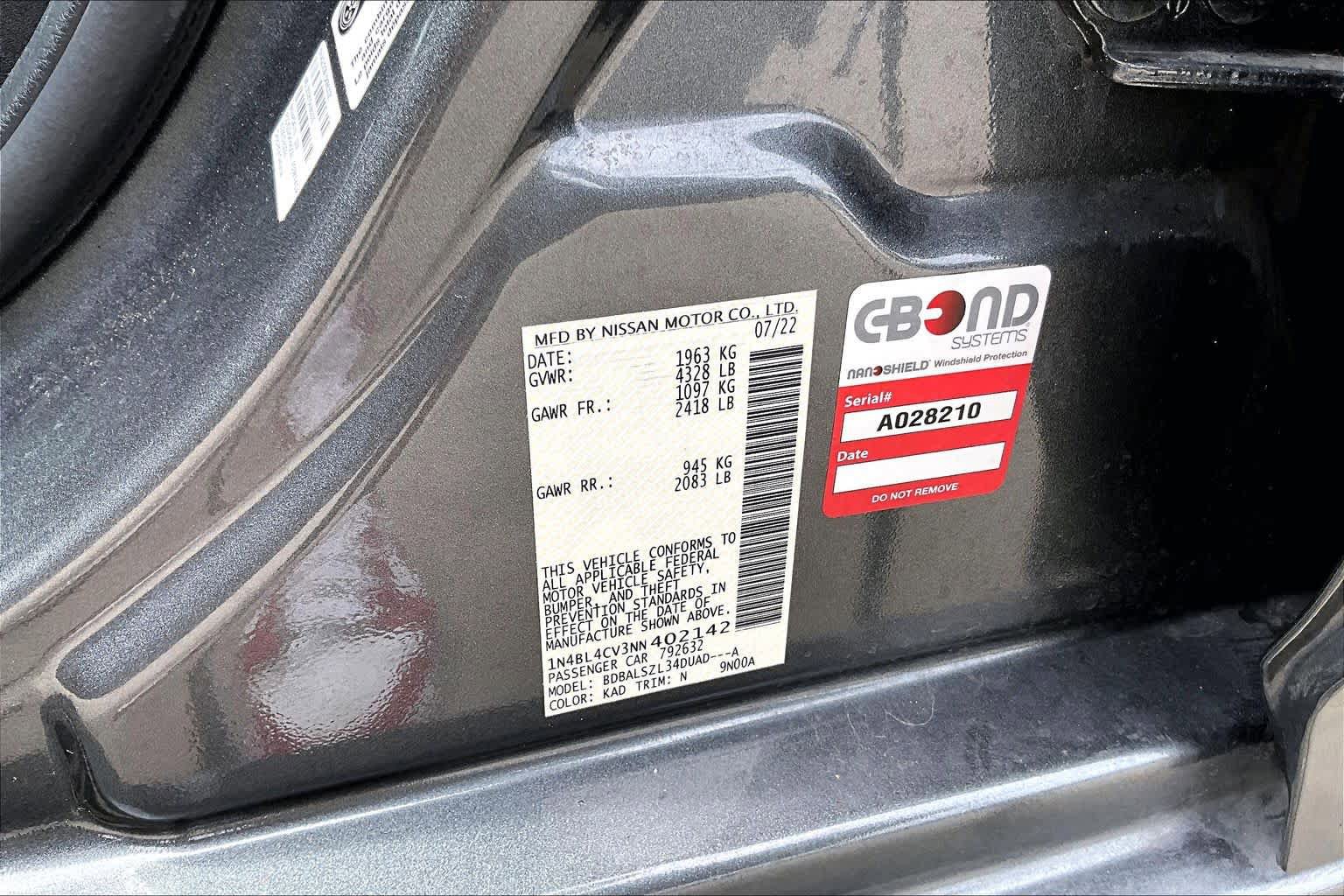 Used 2022 Nissan Altima 2.5 SR w/ Midnight Edition Package FWD image 34