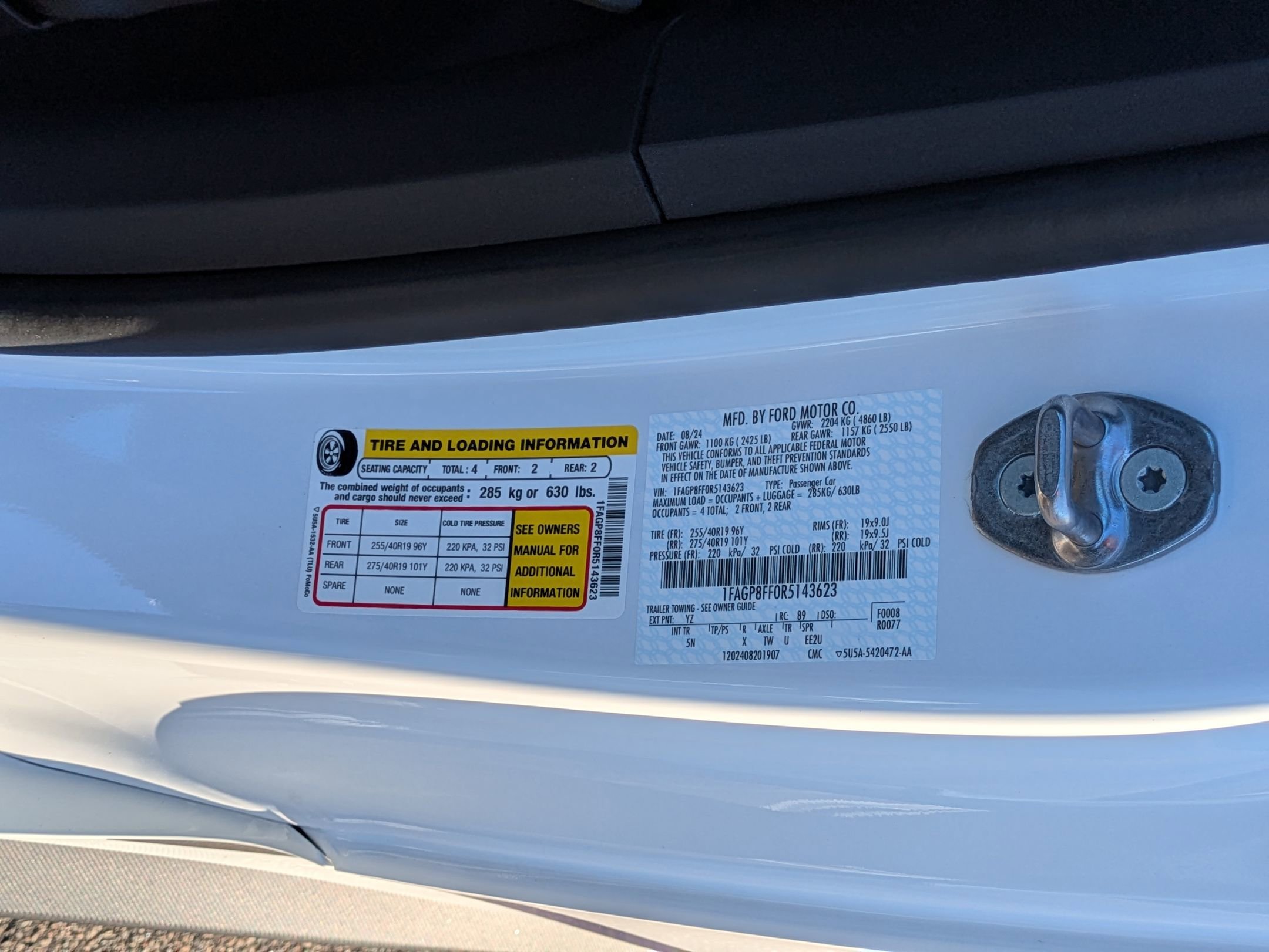 Certified 2024 Ford Mustang GT Premium w/ GT Performance Package image 39