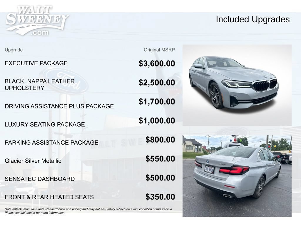 Used 2021 BMW 540i xDrive w/ Executive Package AWD/4WD image 11