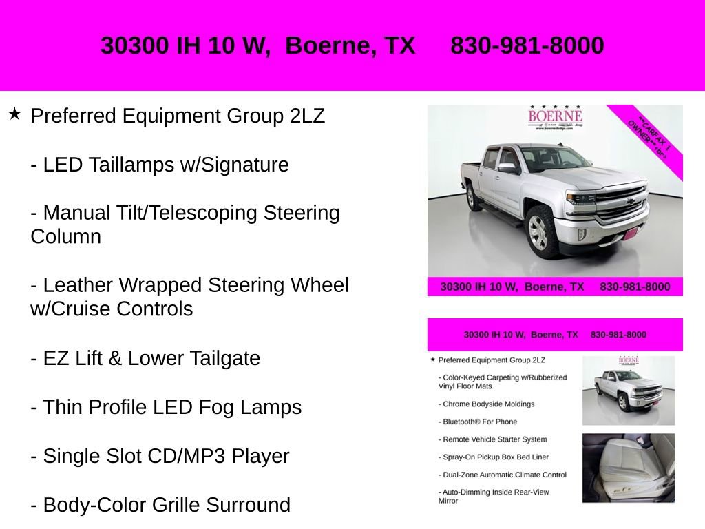 Used 2017 Chevrolet Silverado 1500 LTZ Z71 w/ LTZ Plus Package image 40