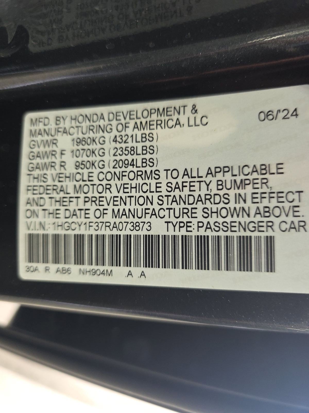 Used 2024 Honda Accord EX image 14