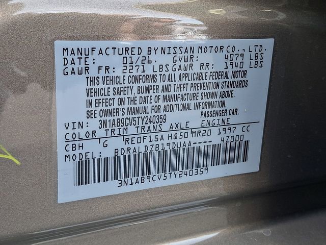 New 2026 Nissan Sentra SV w/ Floor Mat Package image 10