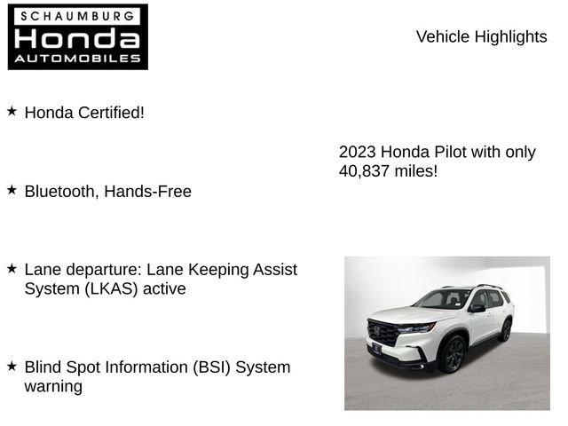Certified 2023 Honda Pilot Sport image 7