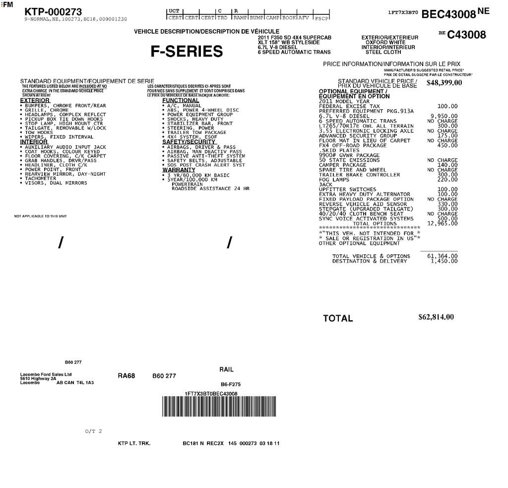 Used 2011 Ford F350 XLT w/ FX4 4X4 Off-Road Pkg image 25