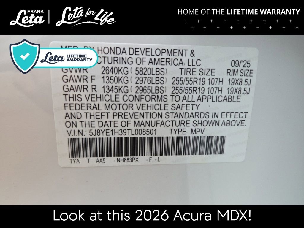 New 2026 Acura MDX SH-AWD image 42