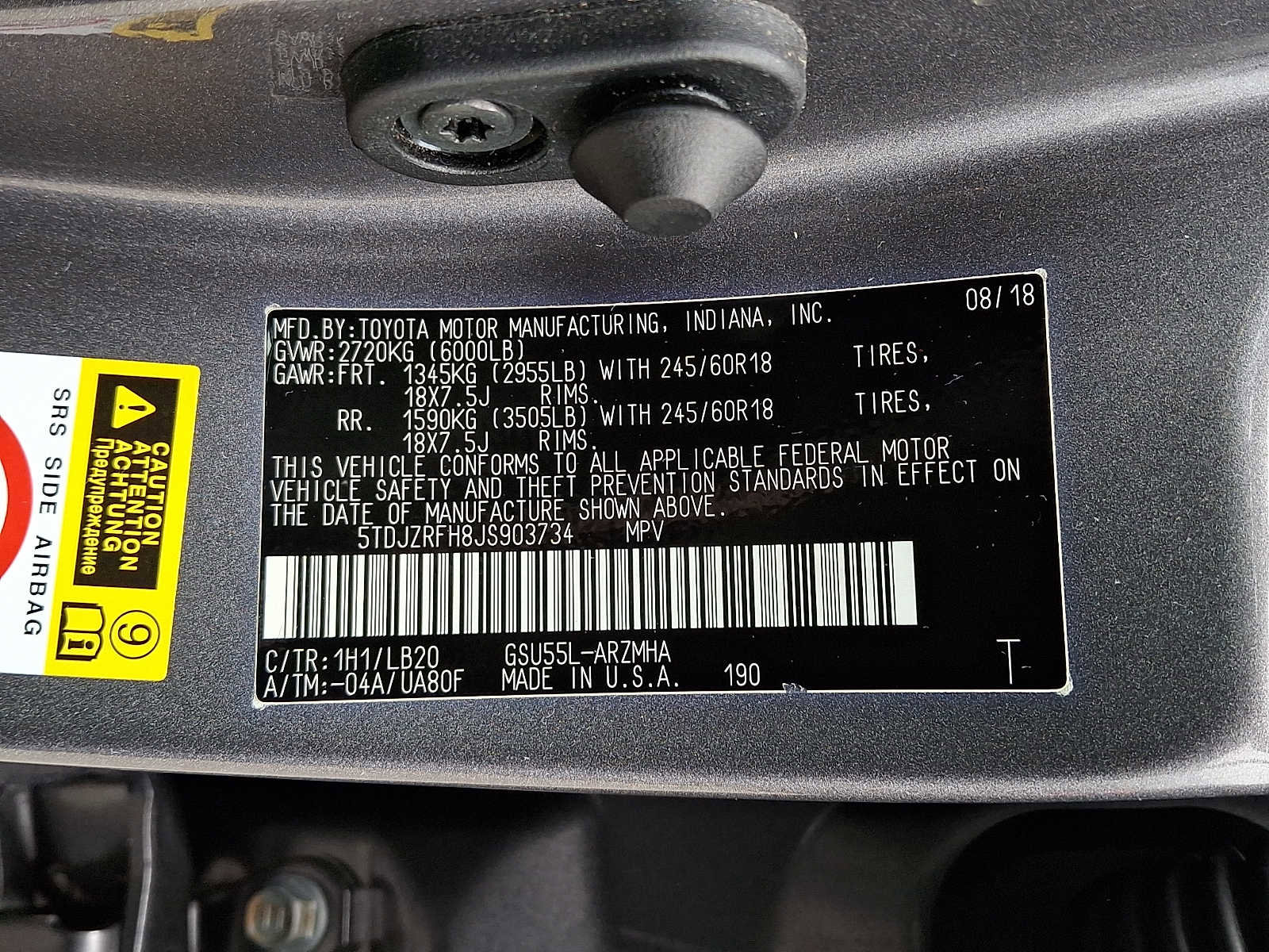 Used 2018 Toyota Highlander XLE AWD/4WD image 29