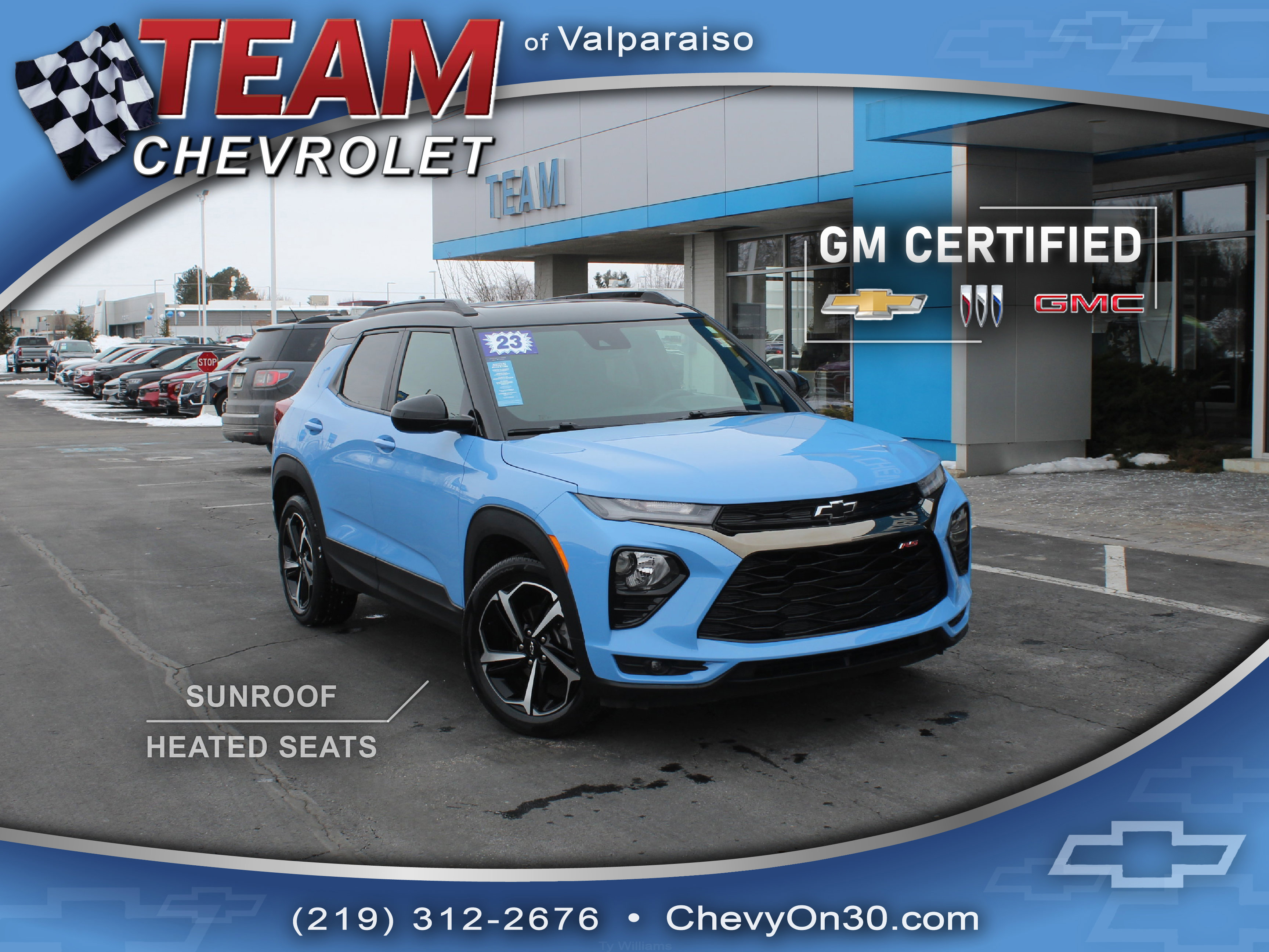 Certified 2023 Chevrolet TrailBlazer RS w/ Sun and Liftgate Package