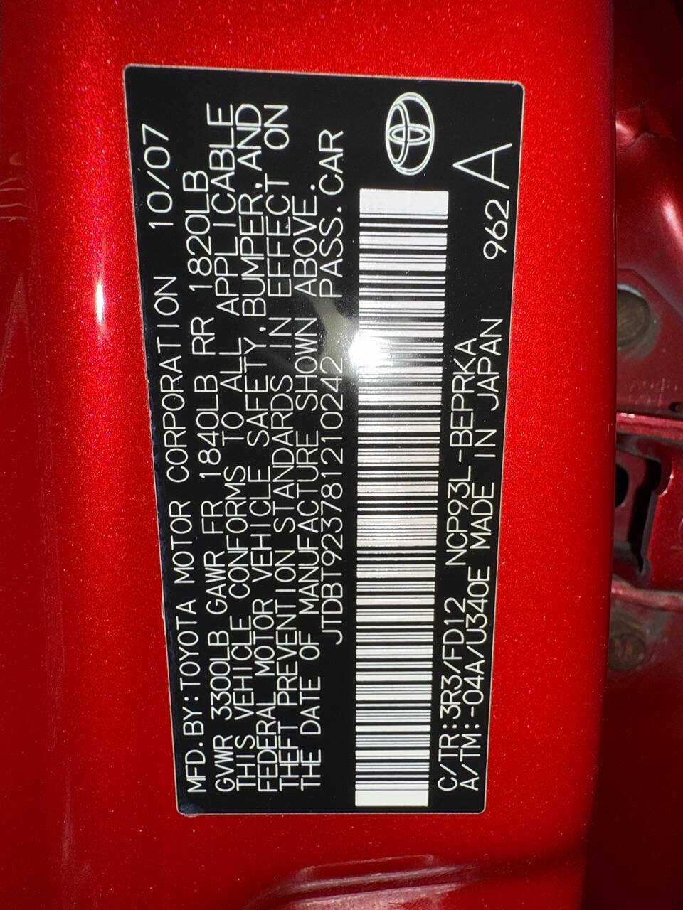 Used 2008 Toyota Yaris S image 11