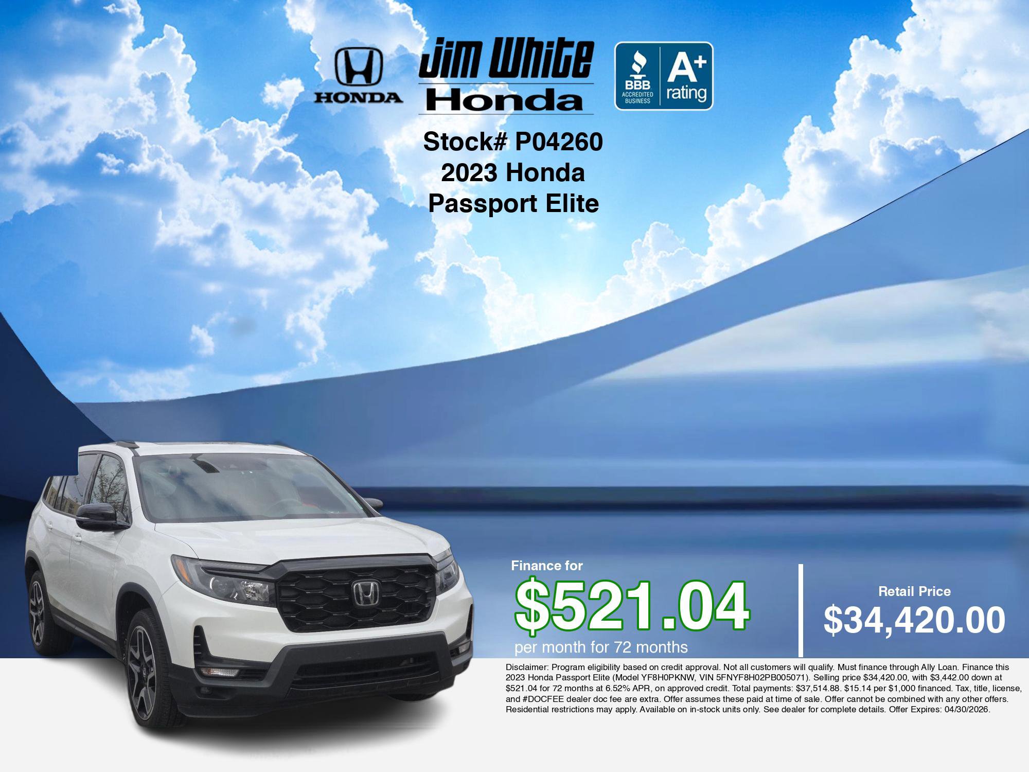 Used 2023 Honda Passport Elite image 3