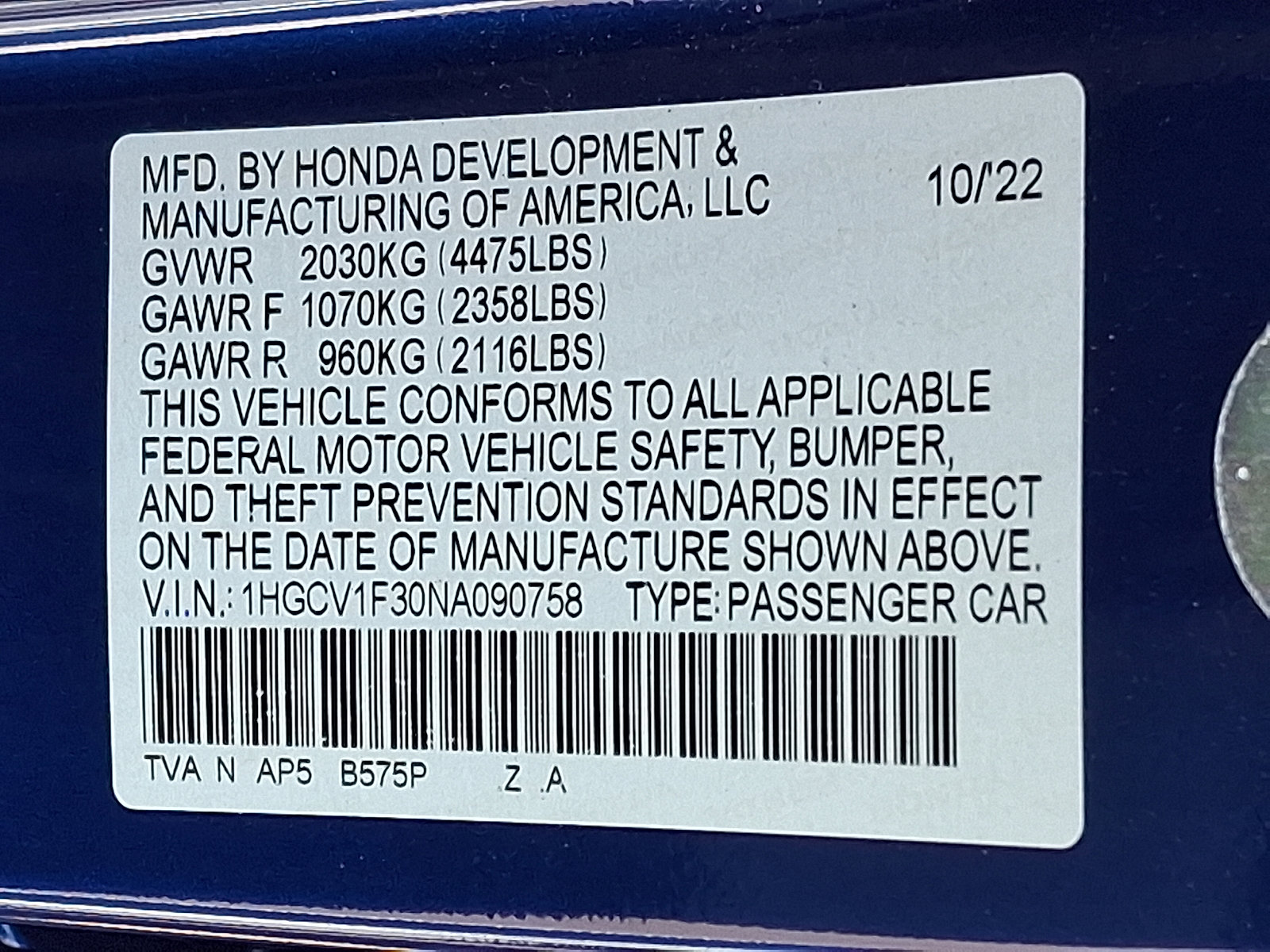 Used 2022 Honda Accord Sport image 27