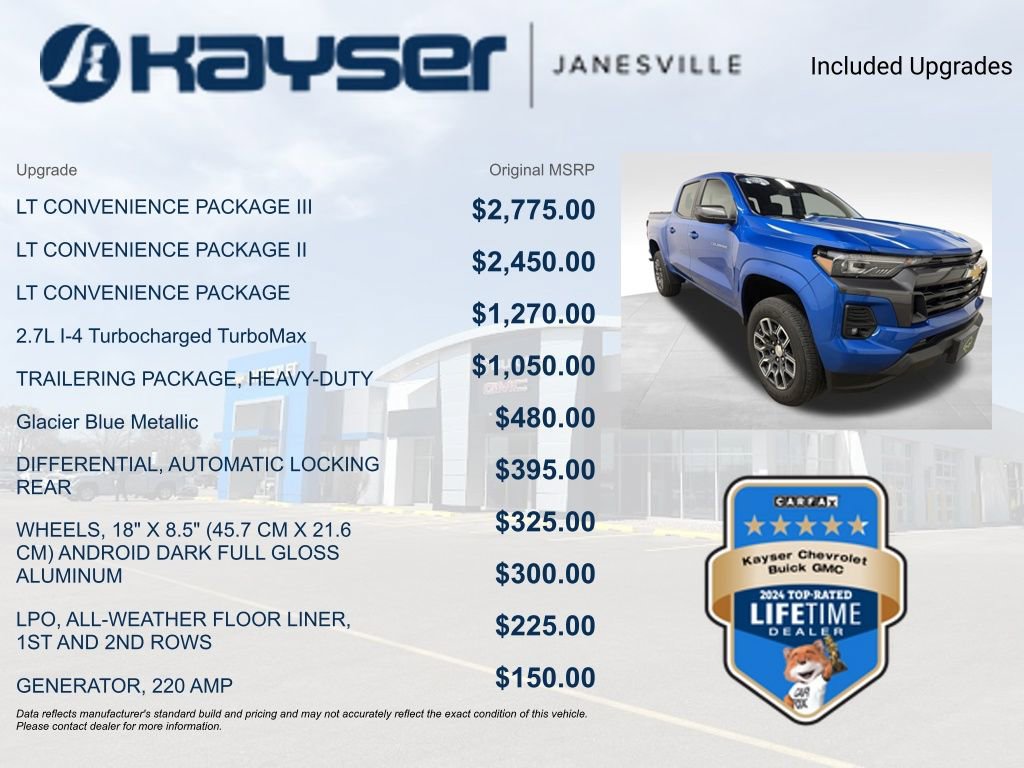 Certified 2024 Chevrolet Colorado LT w/ LT Convenience Package III AWD/4WD image 2