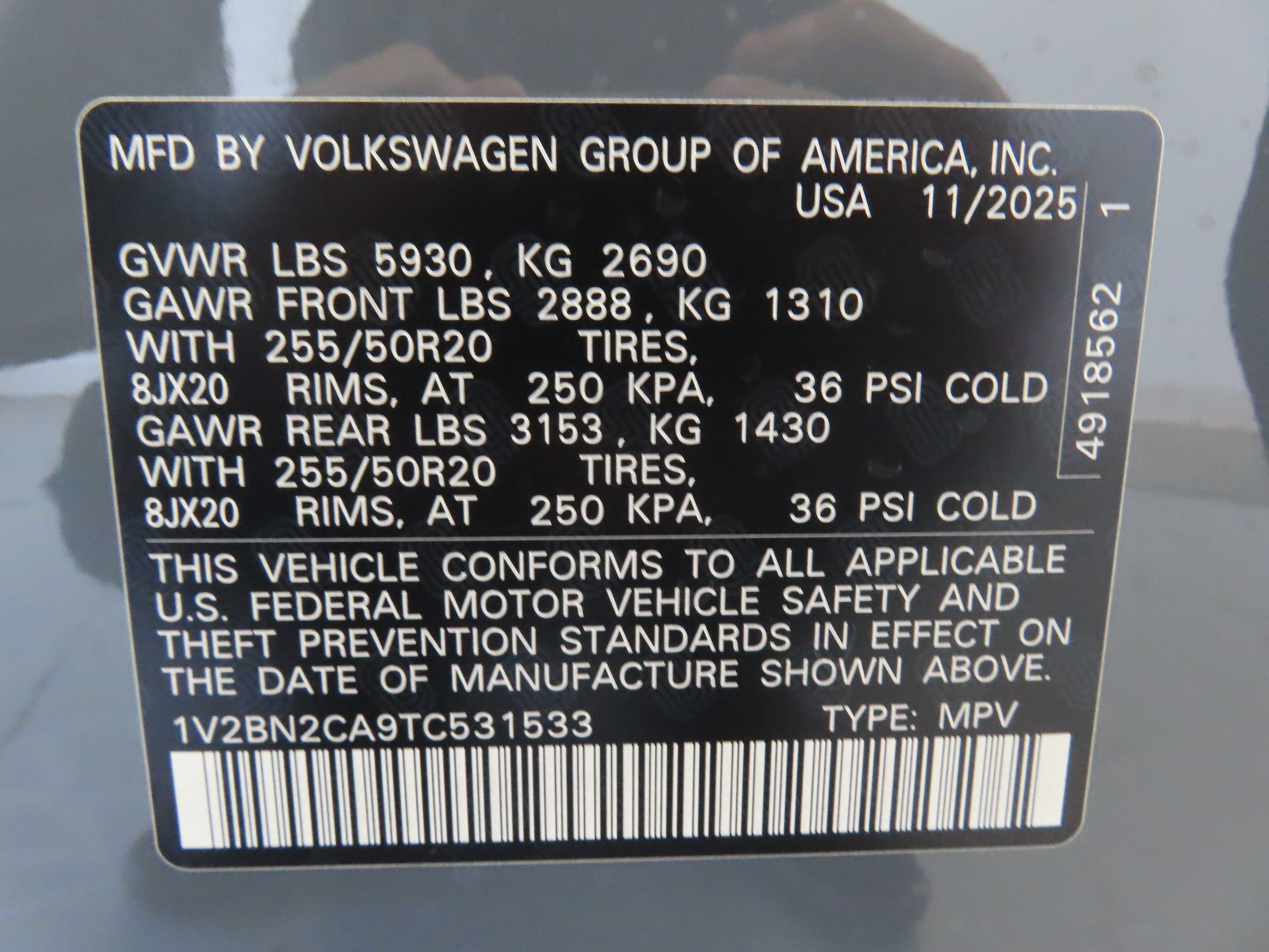 Certified 2026 Volkswagen Atlas SEL AWD/4WD image 31