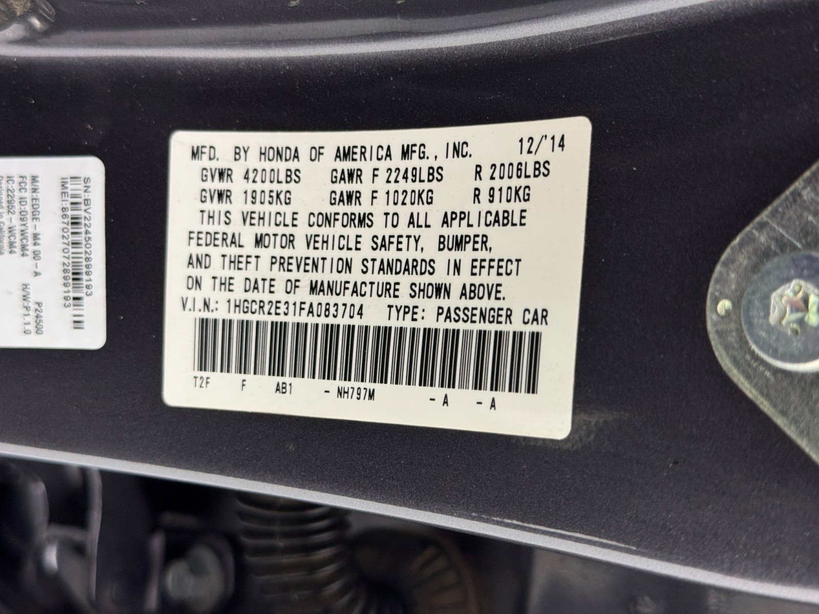 Used 2015 Honda Accord LX image 38