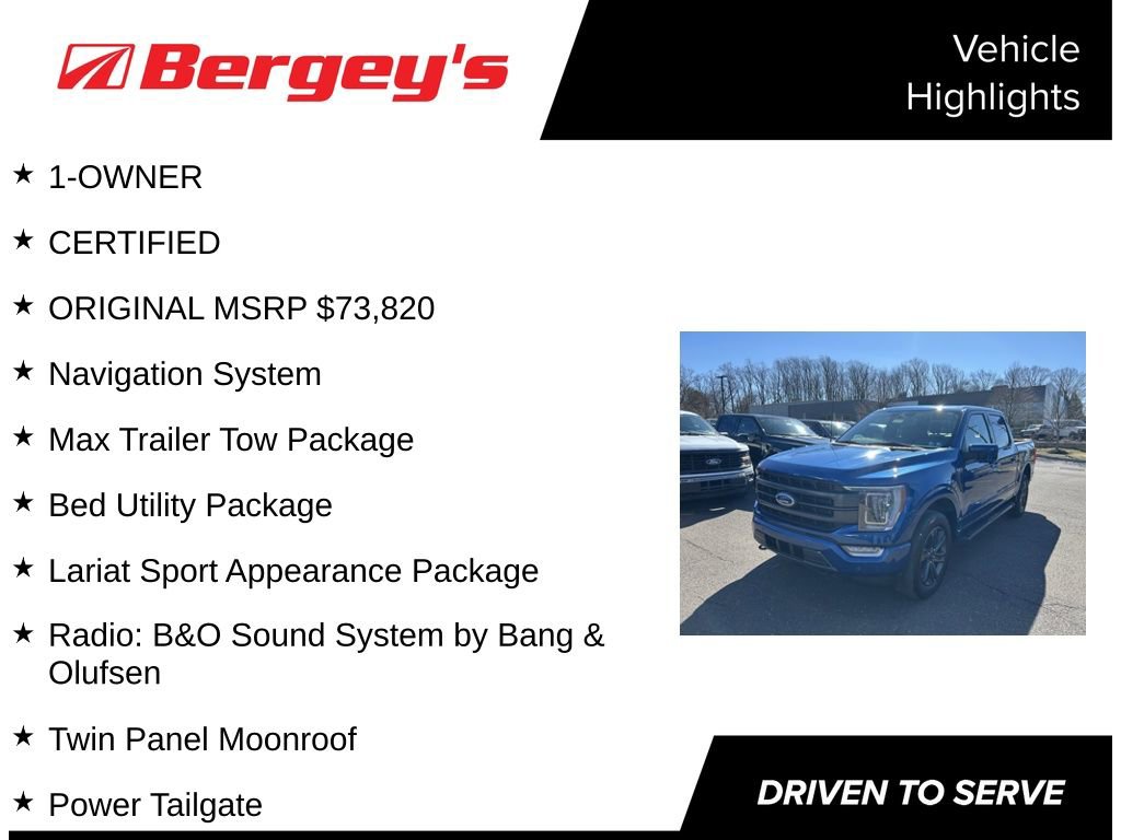 Certified 2023 Ford F150 Lariat w/ Equipment Group 502A High image 5