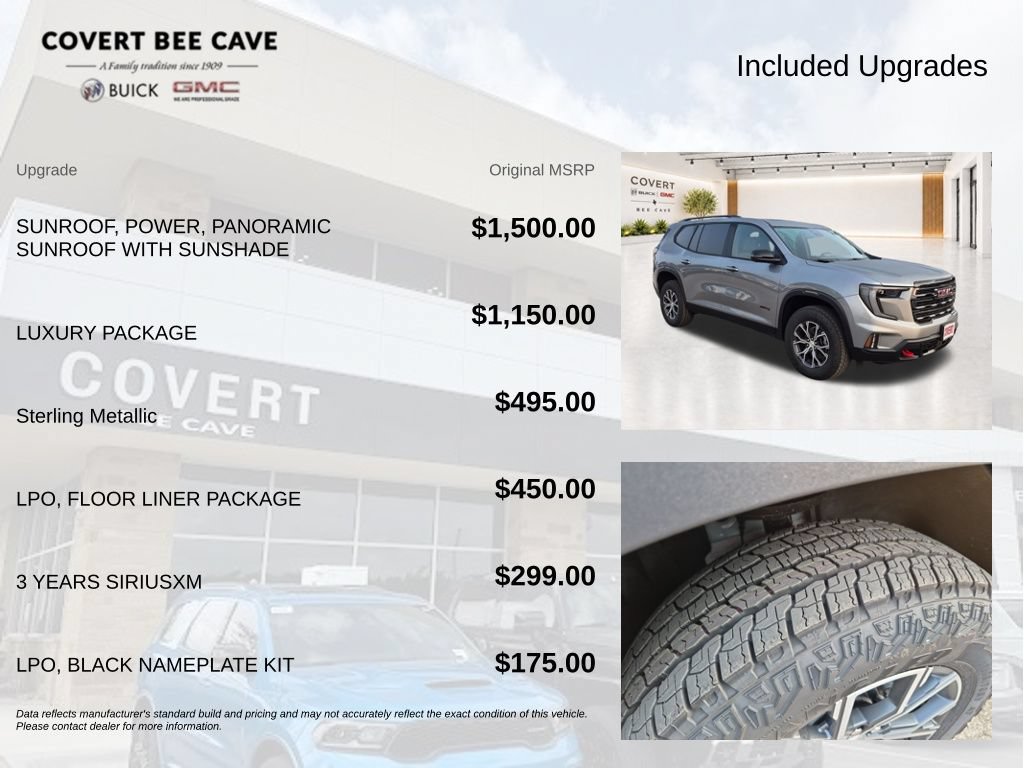New 2026 GMC Acadia AT4 w/ Luxury Package AWD/4WD image 8