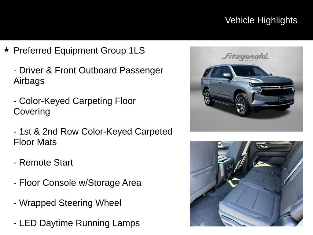 Used 2024 Chevrolet Tahoe LS w/ Driver Alert Package AWD/4WD image 9
