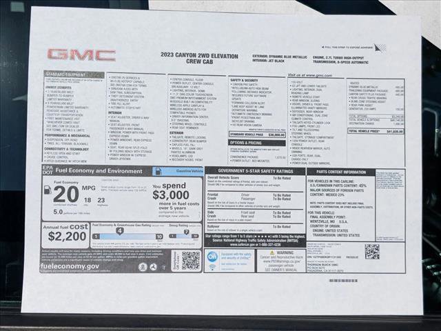 Certified 2023 GMC Canyon Elevation w/ Convenience Package image 27