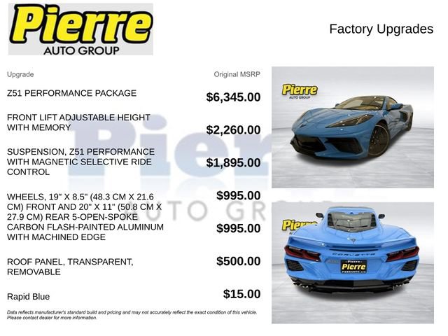 Used 2022 Chevrolet Corvette Stingray Premium Cpe w/ Z51 Performance Package image 13