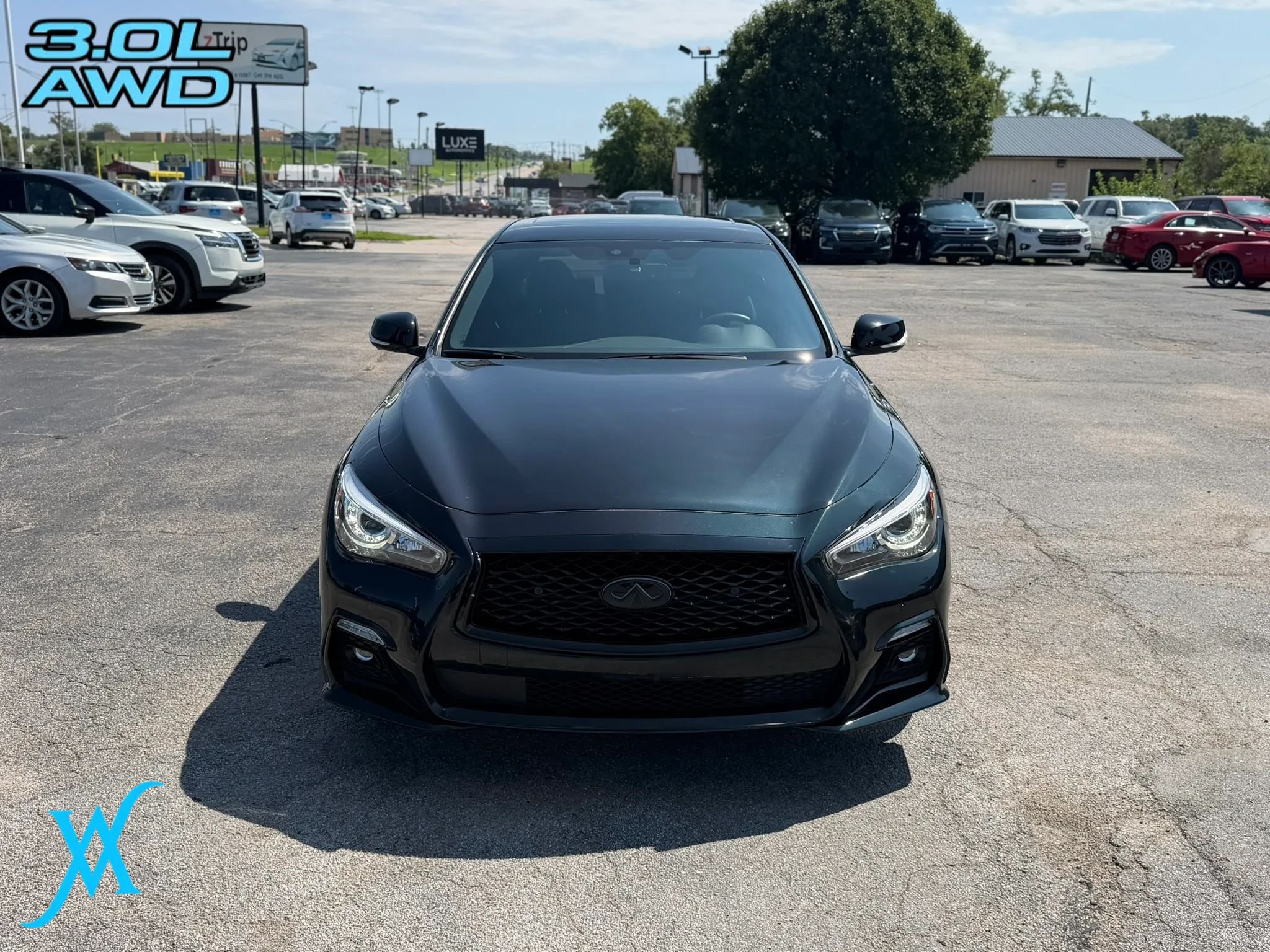Used 2023 INFINITI Q50 Red Sport 400 w/ Black Opal Edition AWD/4WD image 2