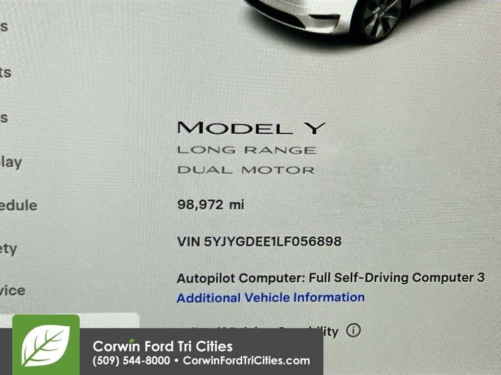 Used 2020 Tesla Model Y Long Range image 2