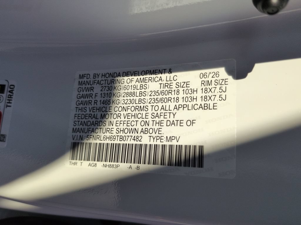 New 2026 Honda Odyssey EX-L image 34