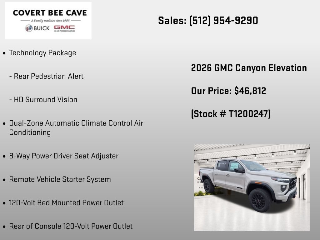New 2026 GMC Canyon Elevation w/ Convenience Package AWD/4WD image 30