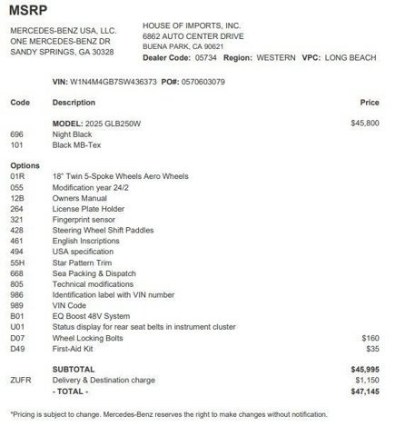 Certified 2025 Mercedes-Benz GLB 250 image 4