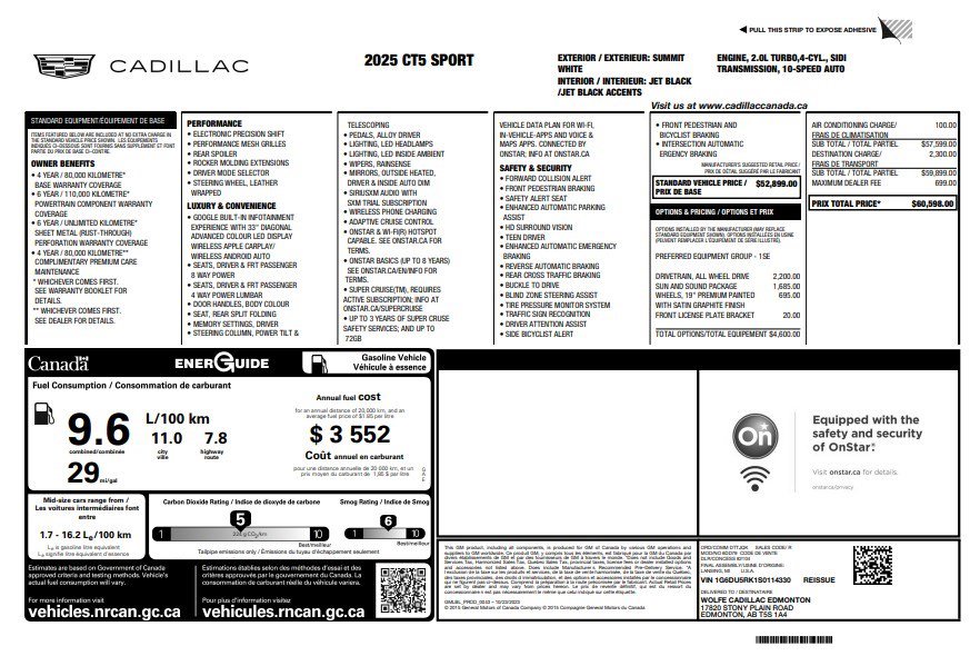 Certified 2025 Cadillac CT5 Sport w/ Sun And Sound Package AWD/4WD image 36