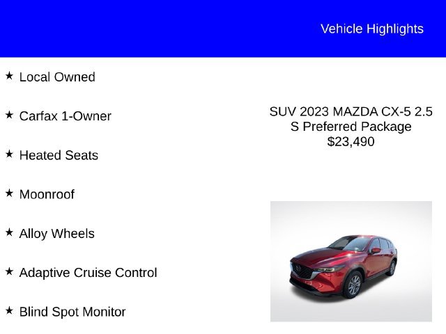 Used 2023 MAZDA CX-5 AWD 2.5 S image 2