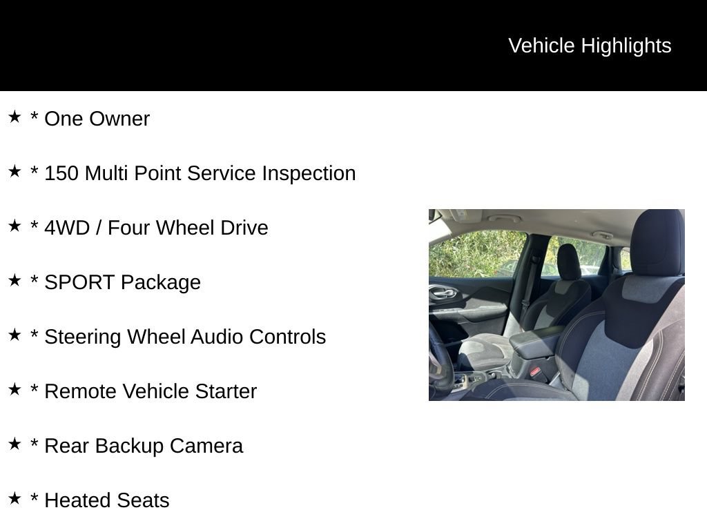 Used 2016 Jeep Cherokee Sport w/ Cold Weather Group AWD/4WD image 5