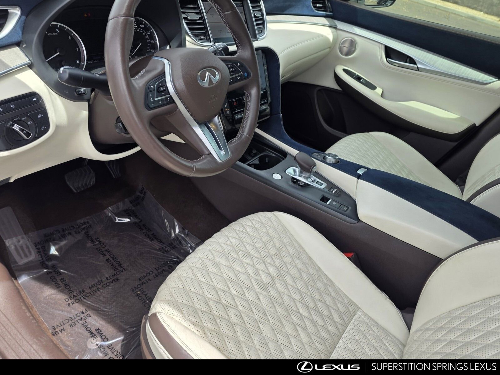 Used 2021 INFINITI QX50 Autograph w/ Premium White Leather Package FWD image 13