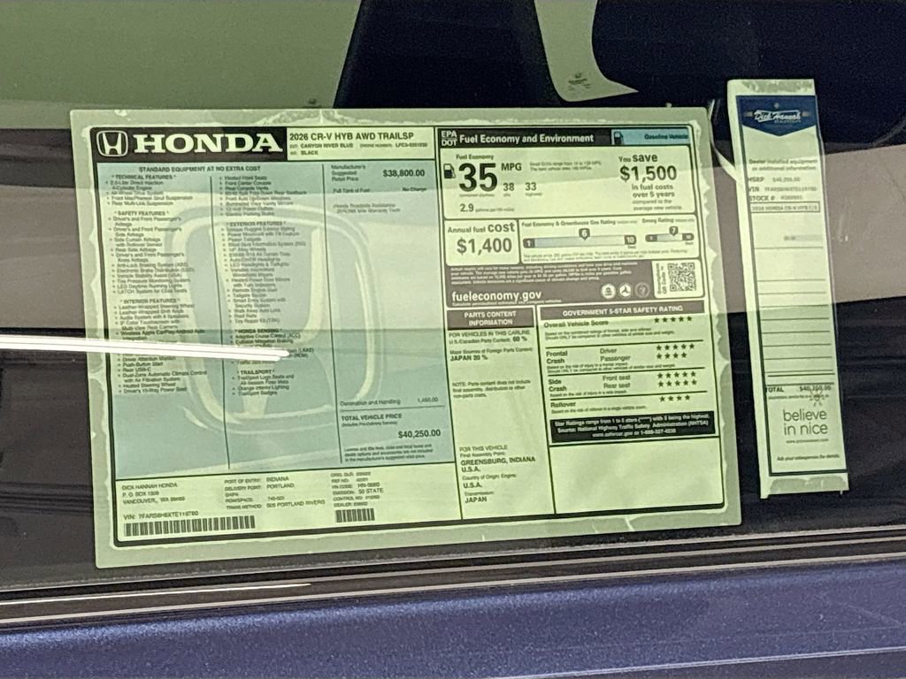 New 2026 Honda CR-V TrailSport image 24