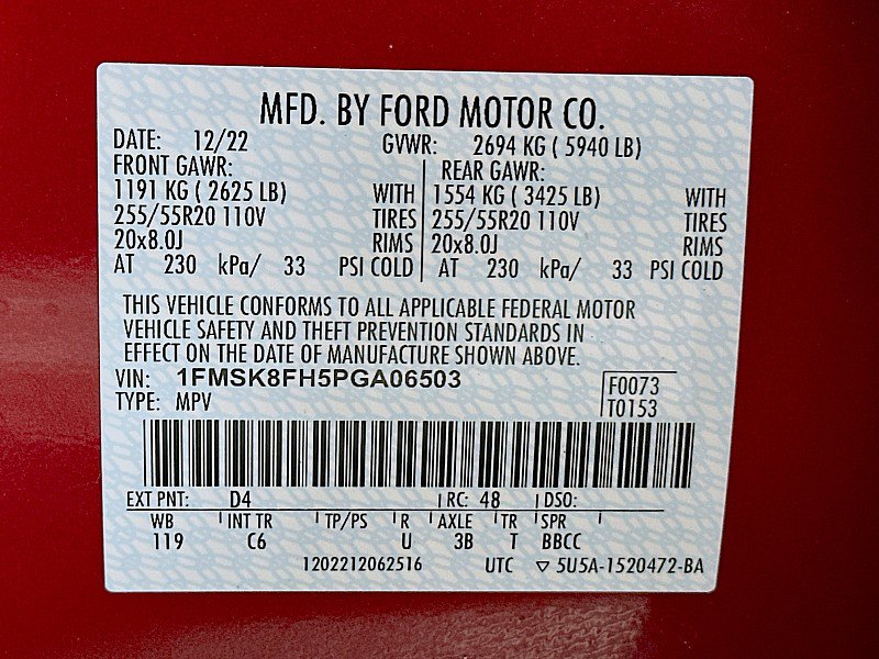 Used 2023 Ford Explorer Limited w/ Limited Technology Package AWD/4WD image 37