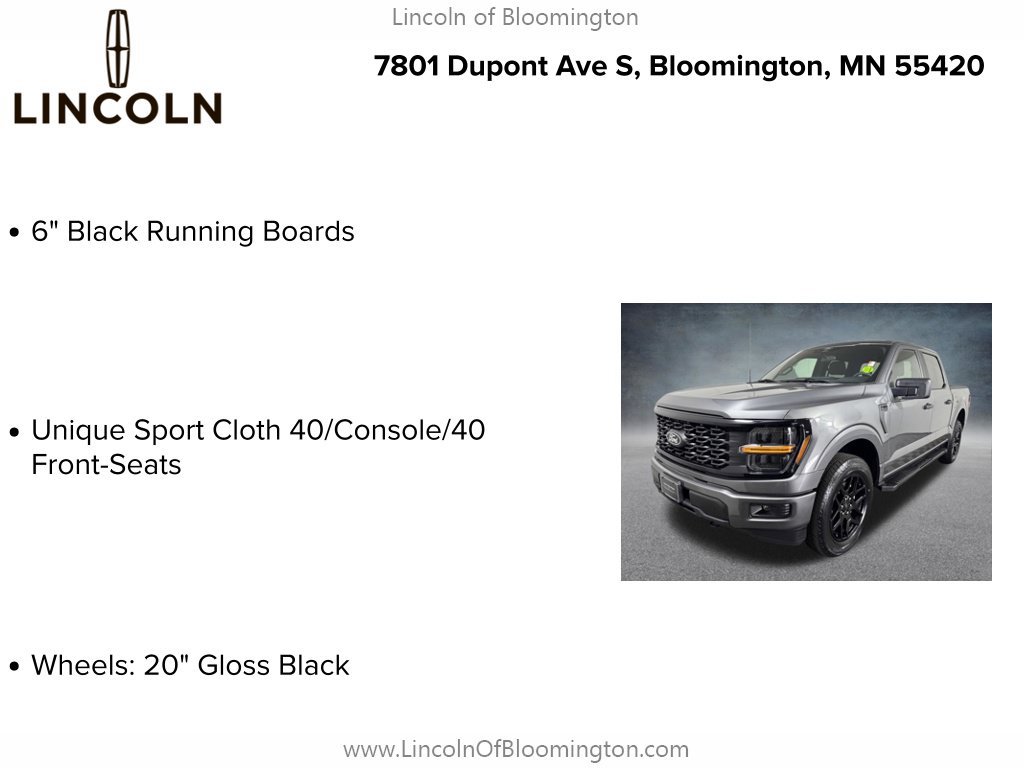 Used 2024 Ford F150 STX w/ STX Black Appearance Package AWD/4WD image 9