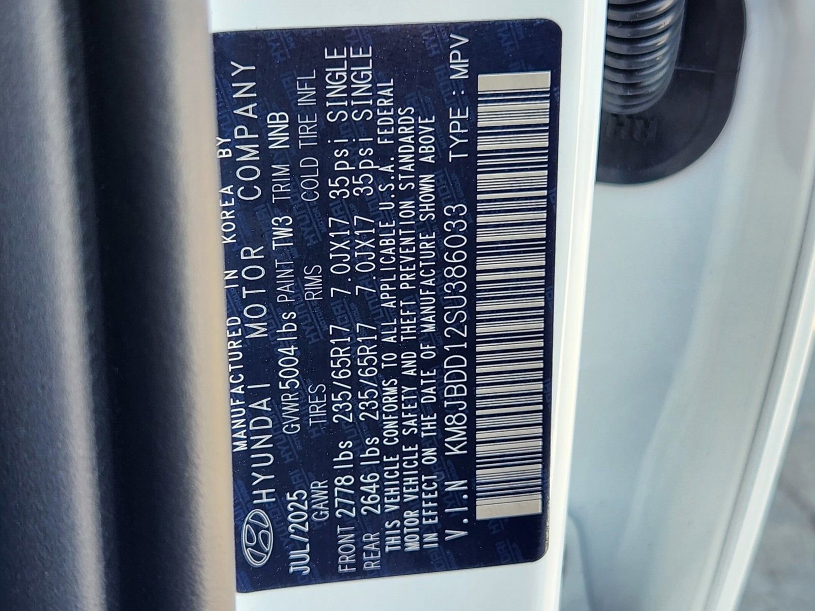 New 2025 Hyundai Tucson Blue image 36