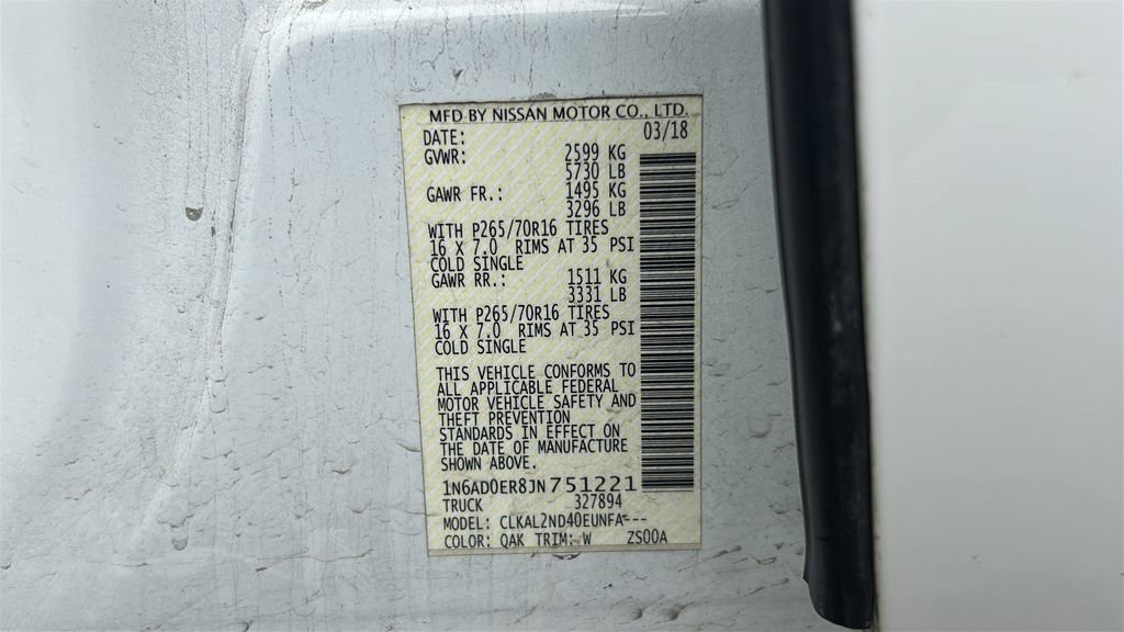 Used 2018 Nissan Frontier SV w/ Value Truck Package image 35