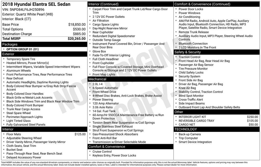 Used 2018 Hyundai Elantra SEL image 38