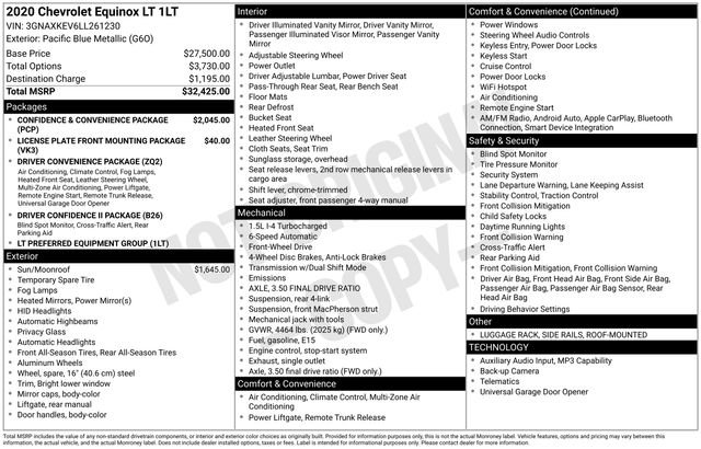 Used 2020 Chevrolet Equinox LT image 7