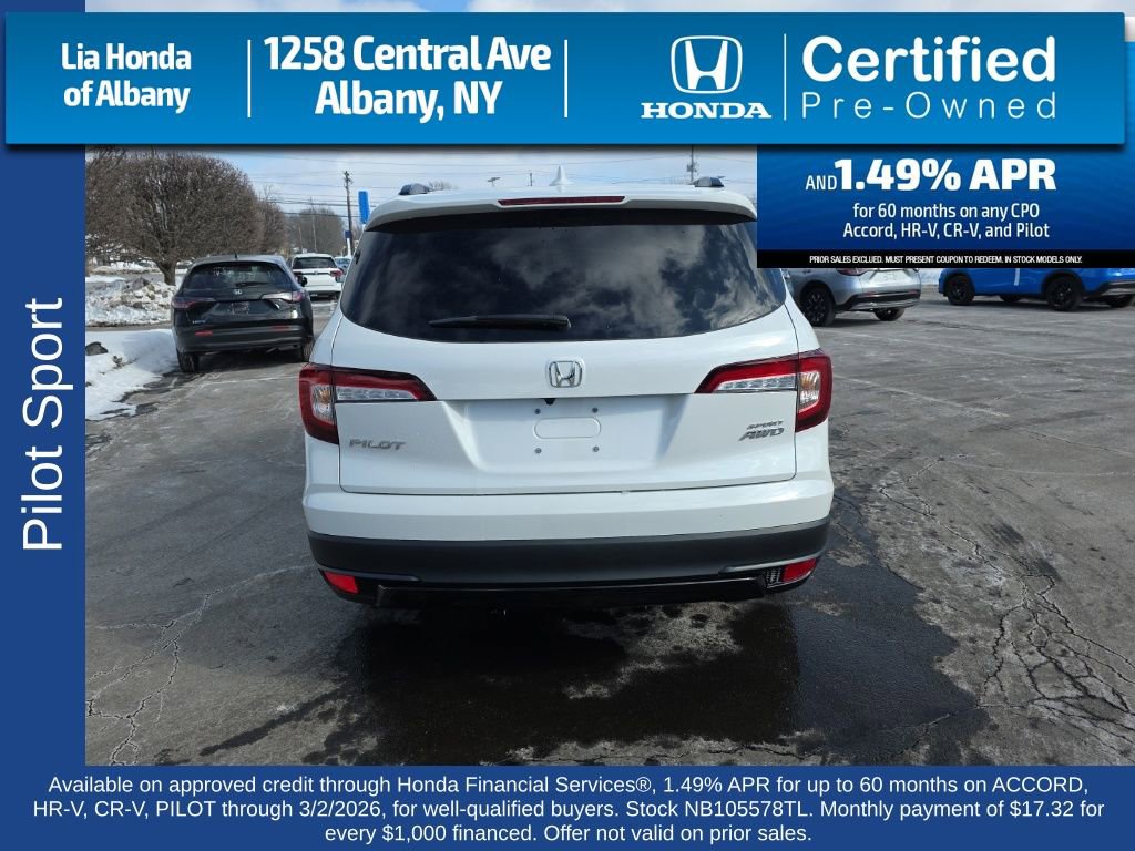 Certified 2022 Honda Pilot Sport image 6